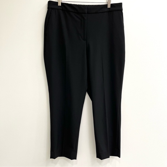 NWT J Crew Factory Elastic-Back Holland black pants plus size 14 - Picture 1 of 10